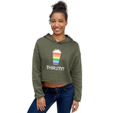 Thirsty? Crop Hoodie